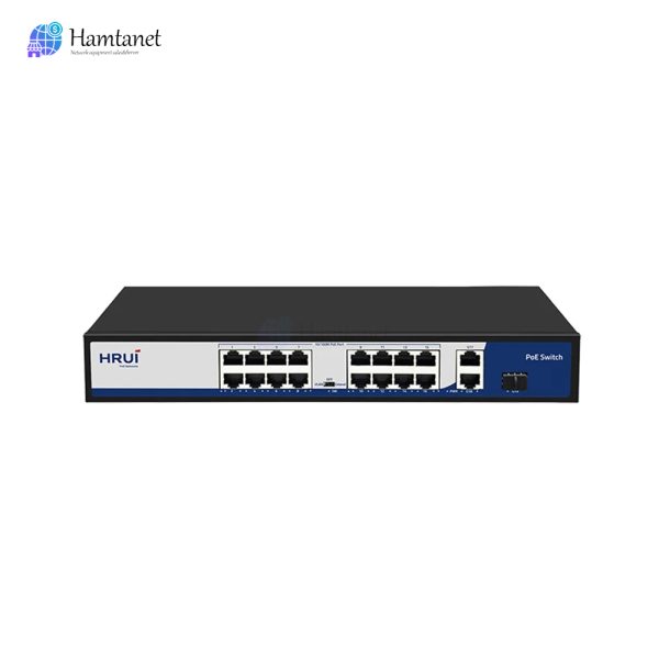سوییچ POE برند HRUI مدل HR901-AF-1621GS-300