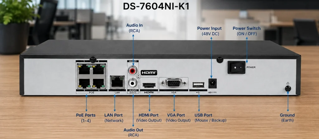 دستگاه NVR هایک ویژن DS-7604NI-K1