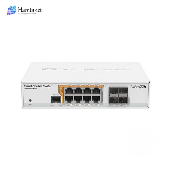 سوئیچ میکروتیک مدل MikroTik CRS112-8P-4S-IN