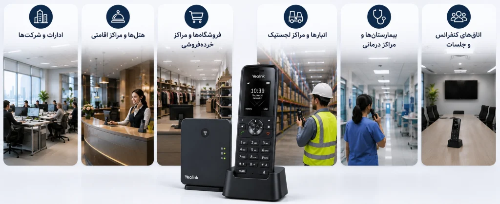 تلفن بیسیم تحت شبکه یالینک W73H