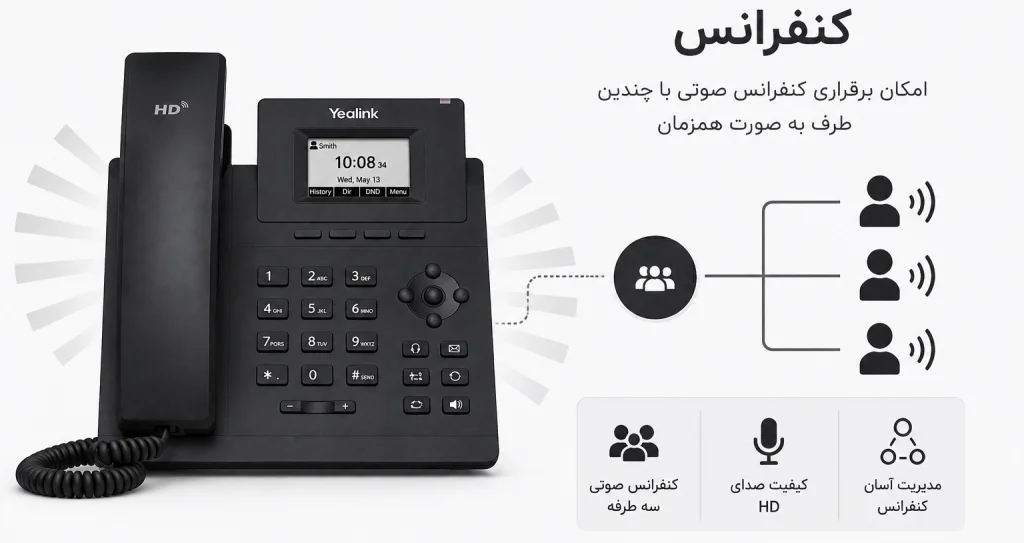تلفن تحت شبکه یالینک SIP-T30P