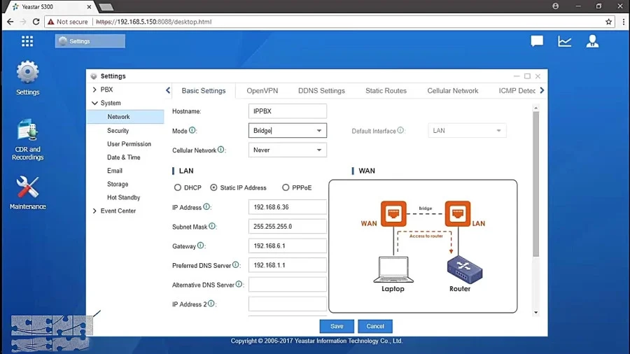 مرکز تلفن یستار S50